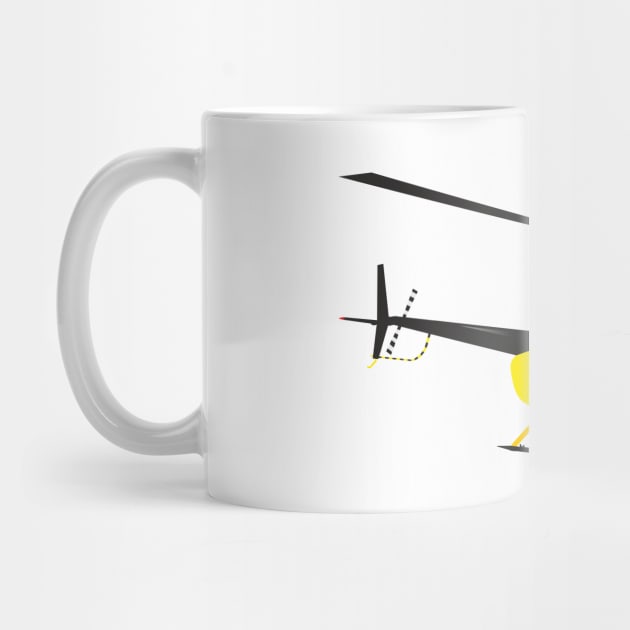 Light Black and Yellow helicopter by NorseTech